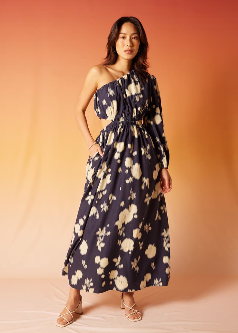 Dorsay Elastic Toga Maxi Dress