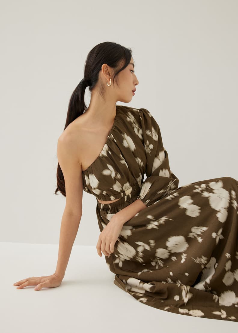 Dorsay Elastic Toga Maxi Dress