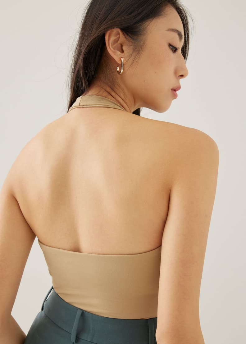 Buy Zadie Padded Jersey Halter Top @ Love, Bonito Singapore, Shop Women's  Fashion Online