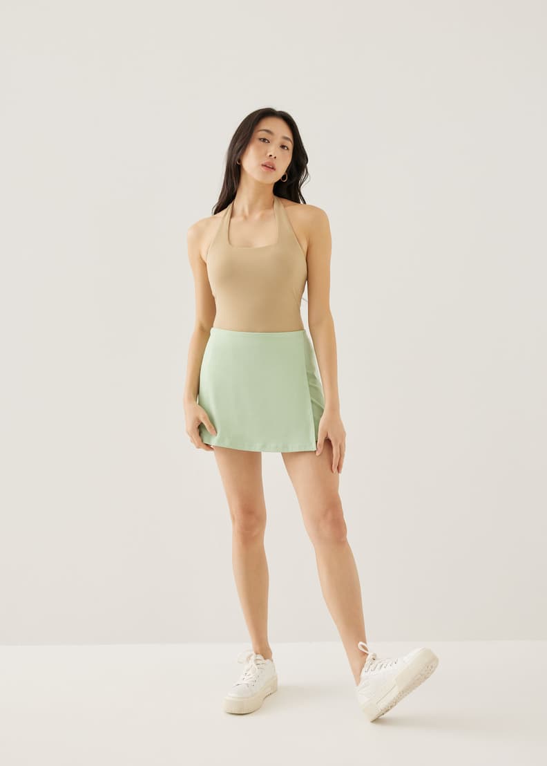 Padded shop halter top