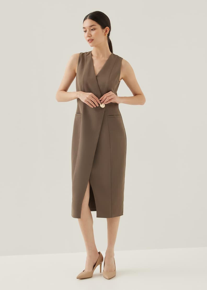 Midi column dress sales