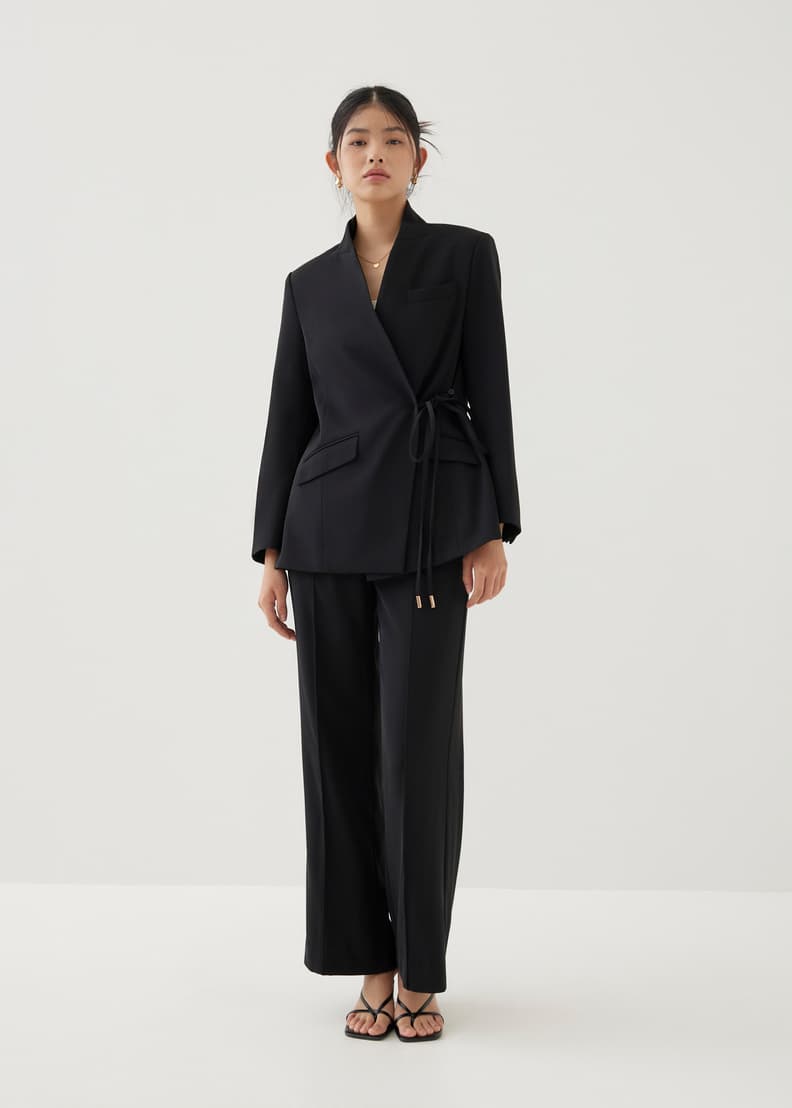 Blazer with top v neck