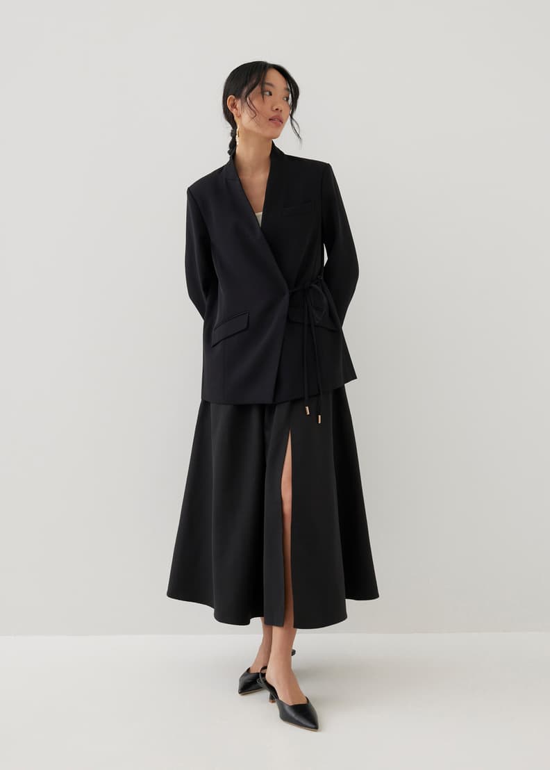 Full neck blazer hot sale