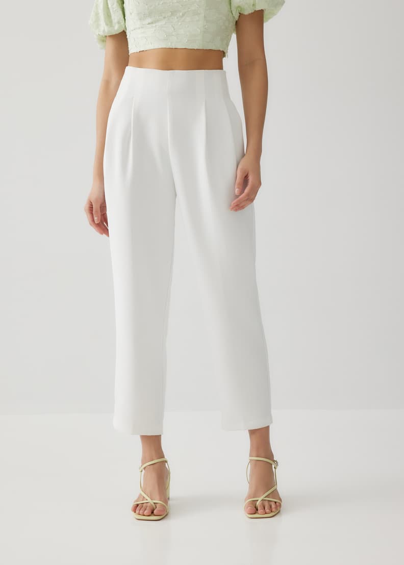 Buy Aurea High Waist Peg Leg Pants @ Love, Bonito Singapore | Shop Women's  Fashion Online | Love, Bonito SG