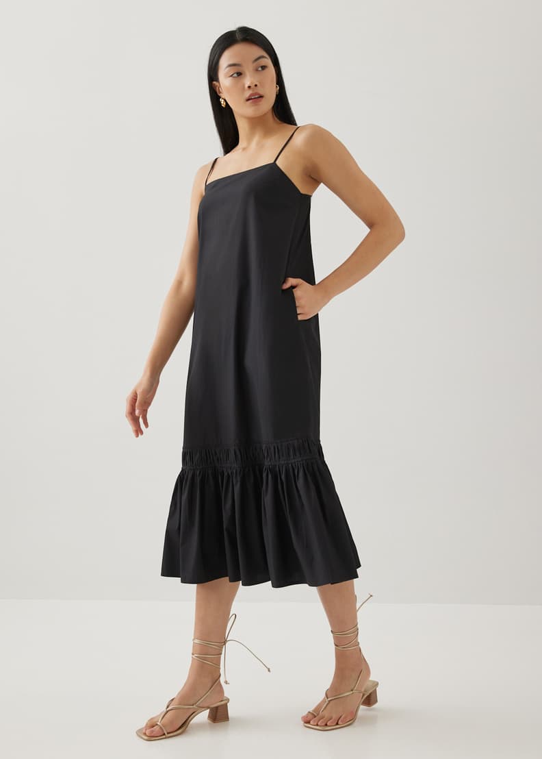Midi outlet trapeze dress