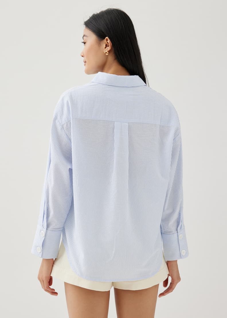 大人気新品 ☆日本未入荷【LEMOT】STRIPE OVERSIZED SHIRT