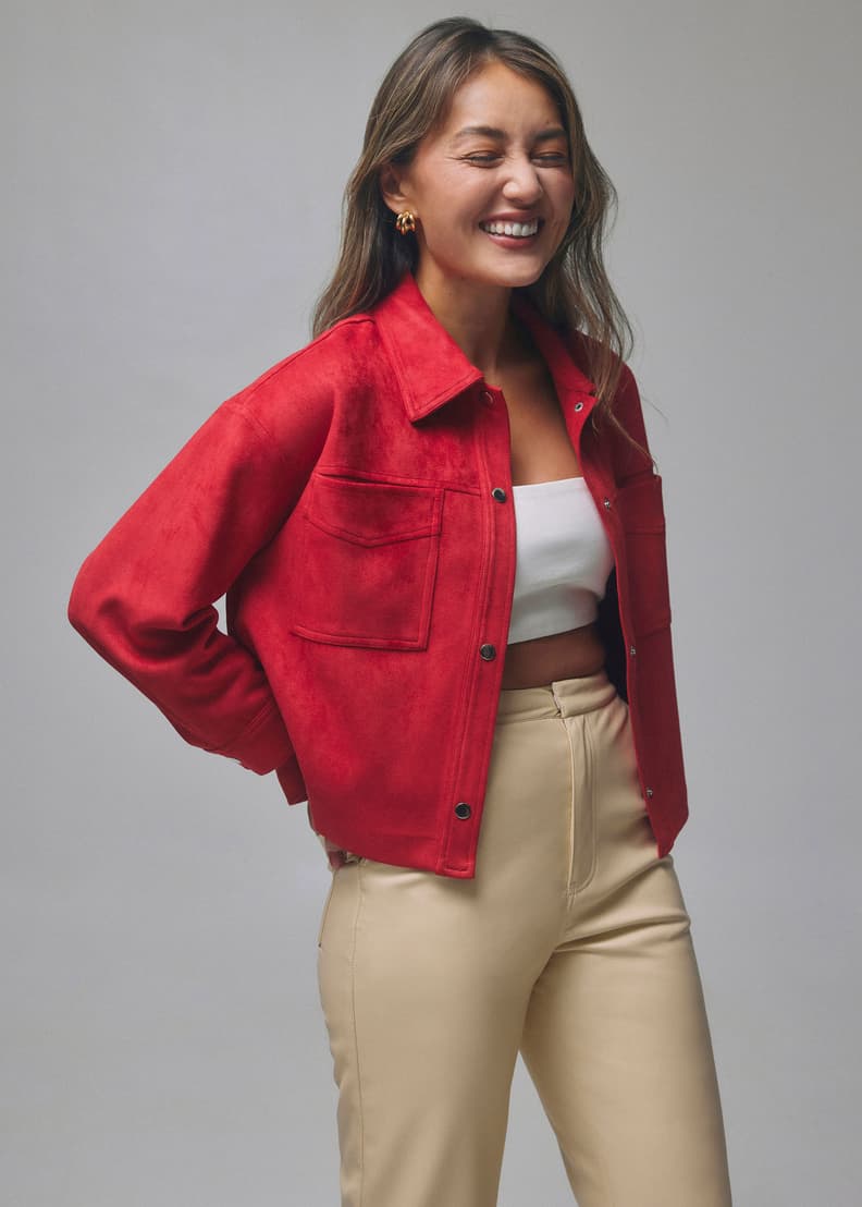 Atheena Relaxed Suede Jacket