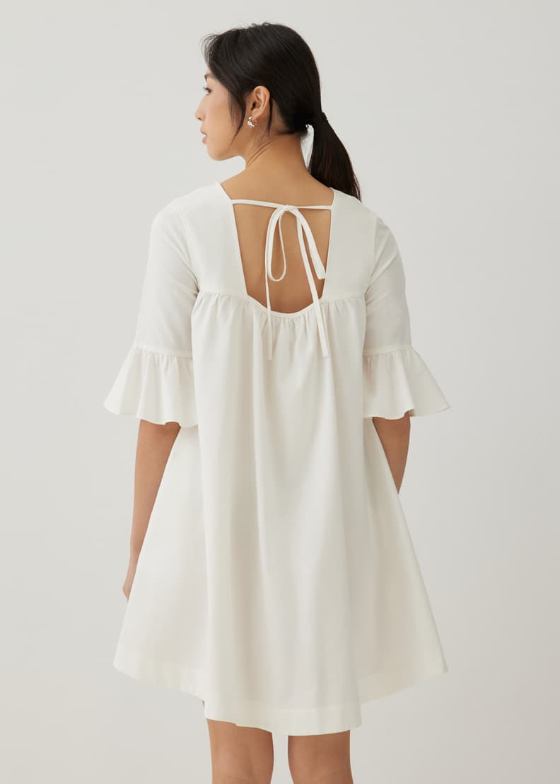 Buy Pristine Cotton Frill Sleeve Dress Love Bonito Hong Kong