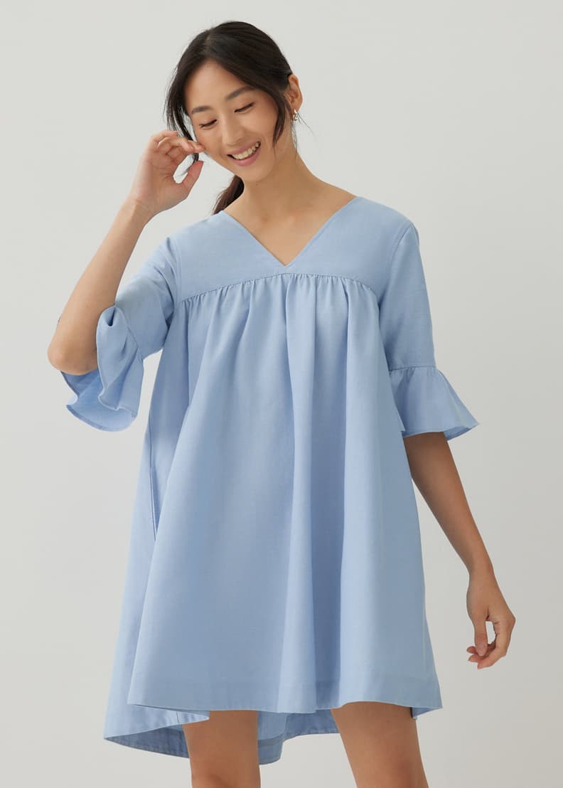 Frill dress clearance
