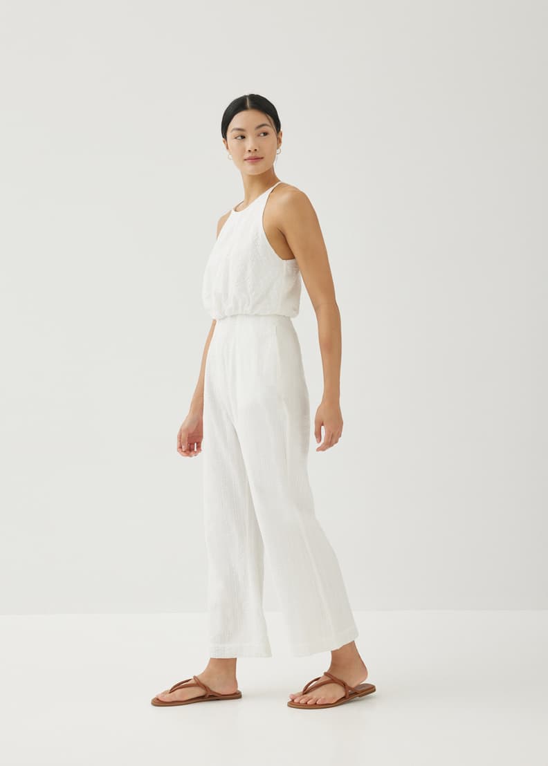 Birdie Textured Cotton Jumpsuit | Love, Bonito SG