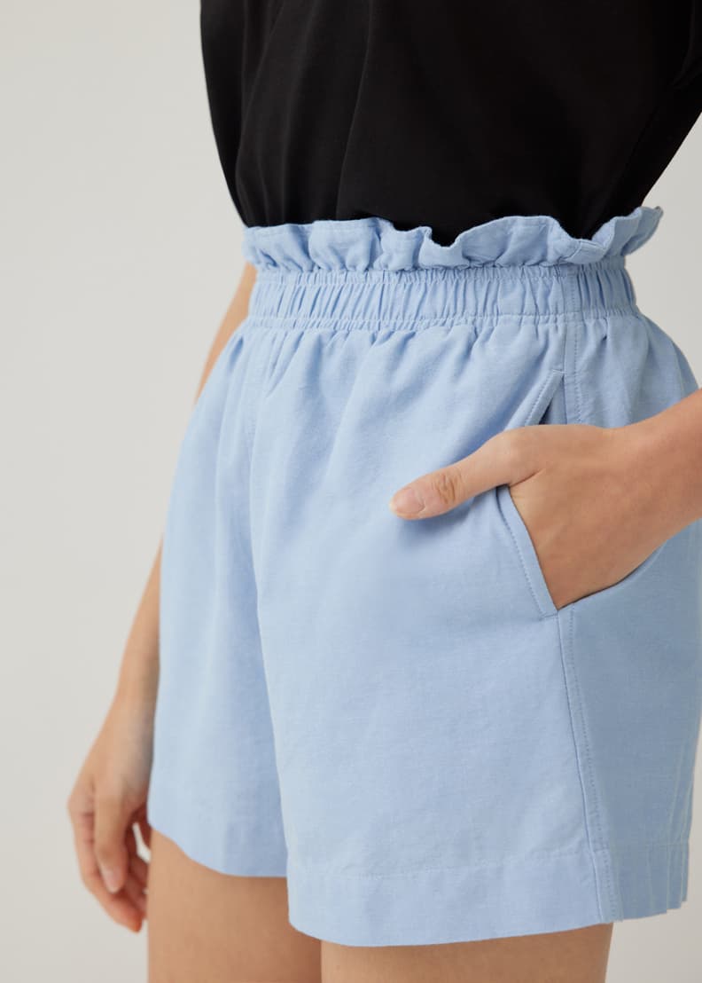 Women's cotton shorts with elastic waist on sale