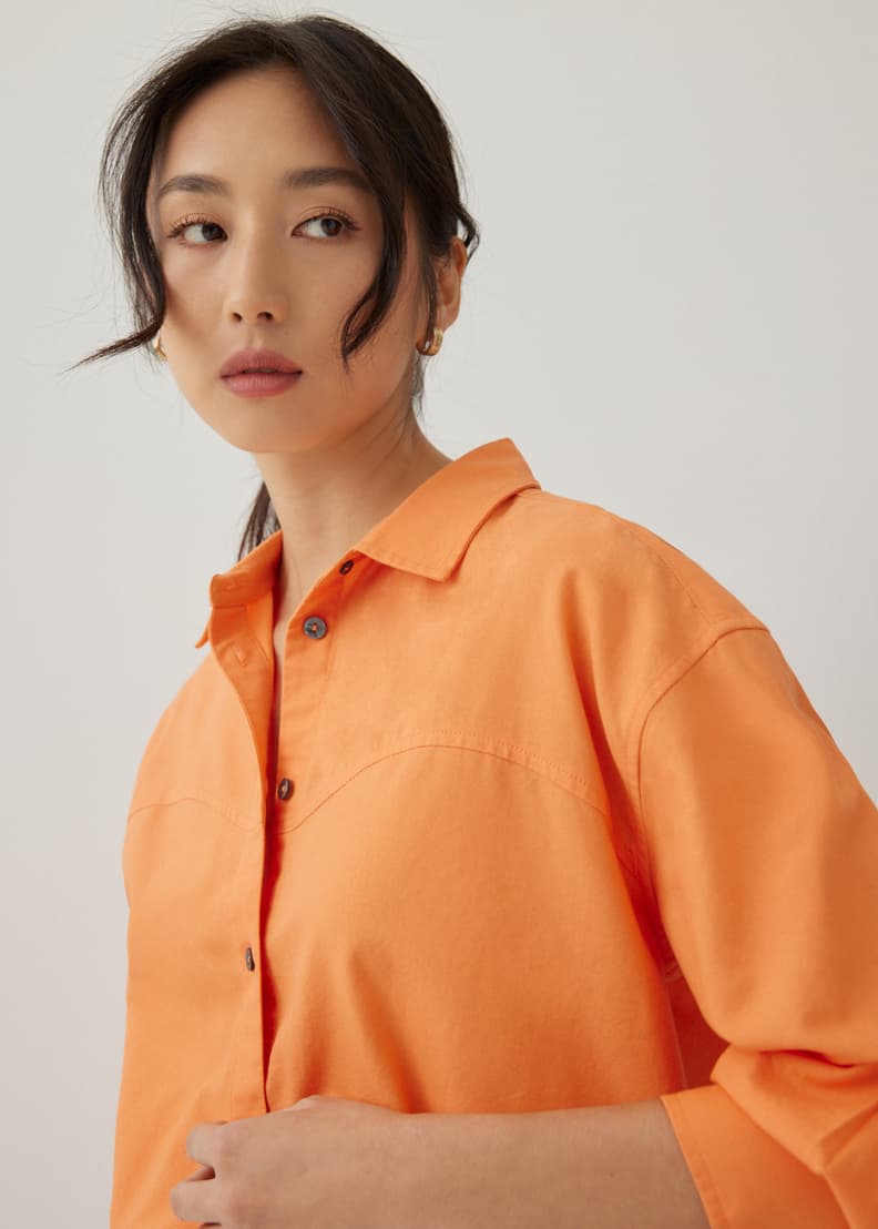 Shirt cotton women clearance