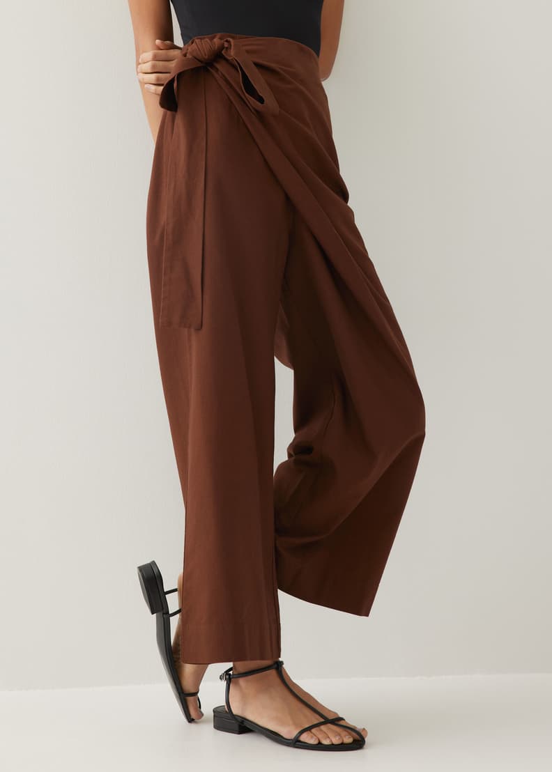 Derya Cotton Wide Leg Pants Love, Bonito SG