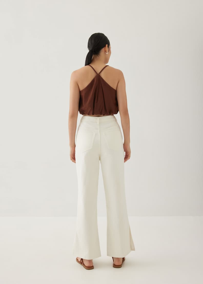 Denim flare deals pants