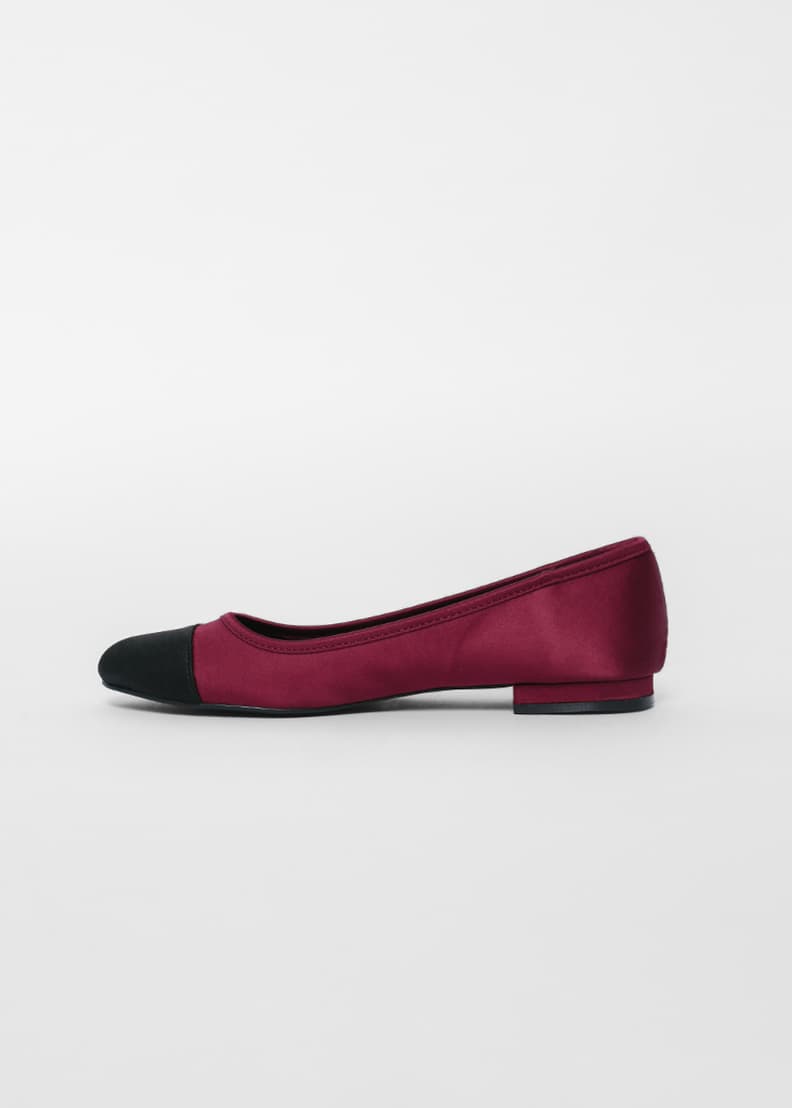 Maroon velvet flats best sale