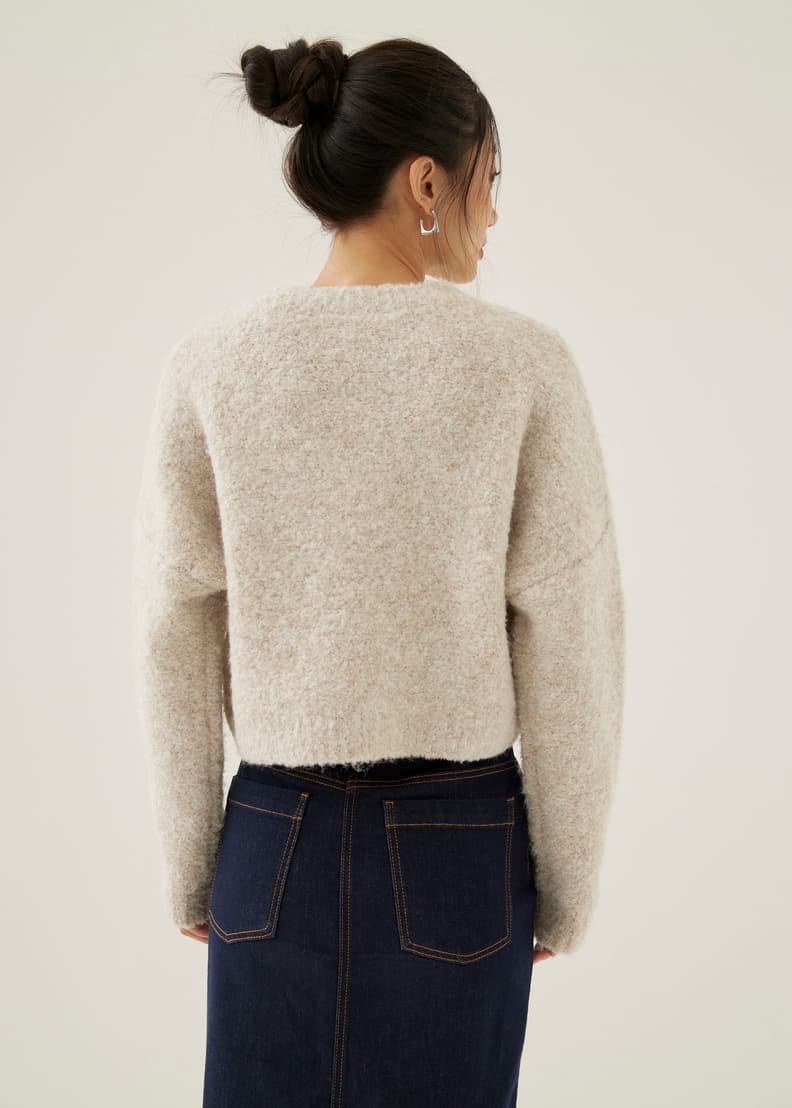 Fuzzy wool new arrivals sweater