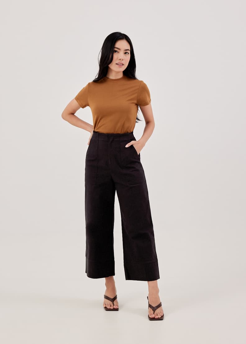 Wide leg pants culottes sale