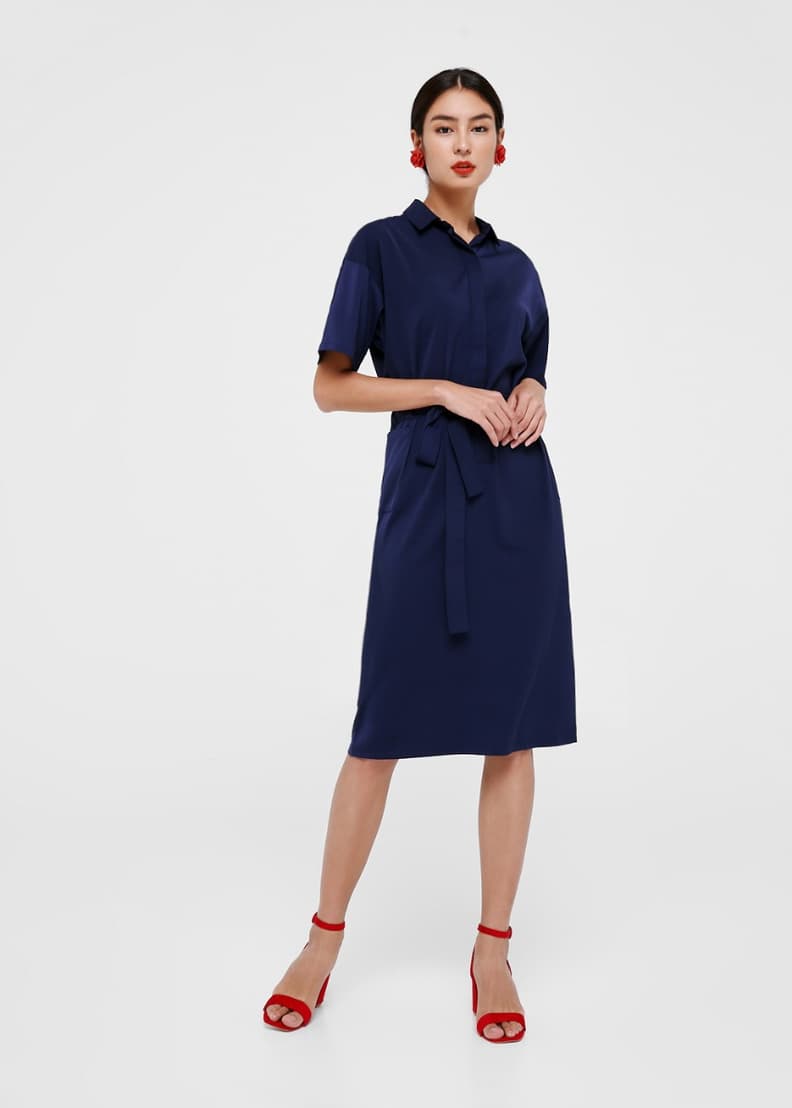 Buy Lindi Tie Front Midi Dress @ Love, Bonito | Shop Women's Fashion ...