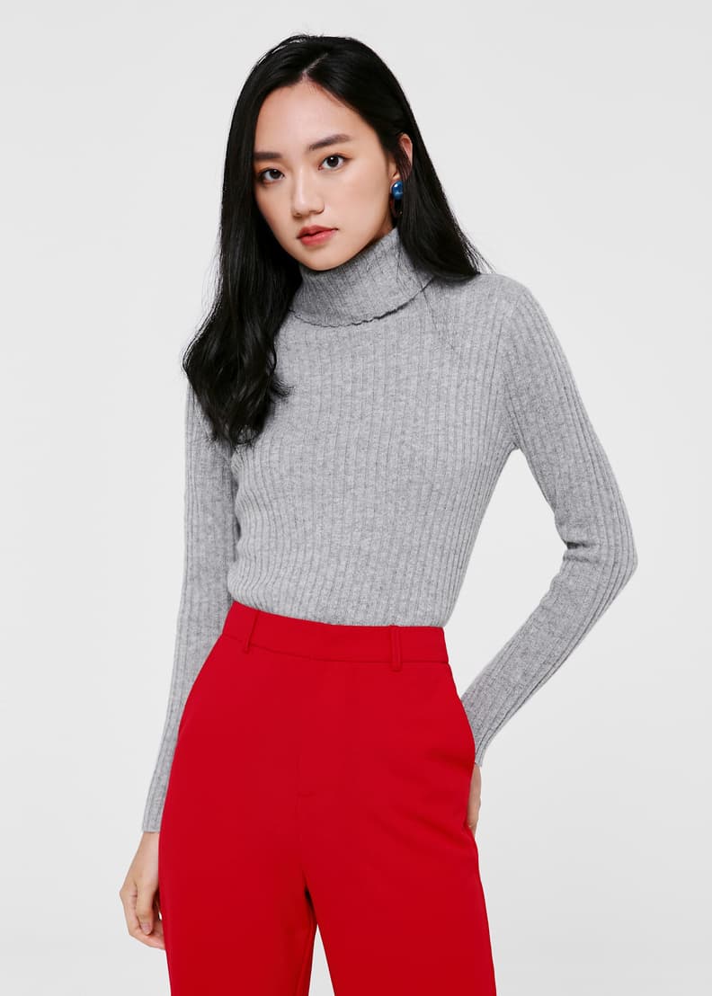 Buy Ember Ribbed High Neck Sweater @ Love, Bonito Singapore | Shop ...