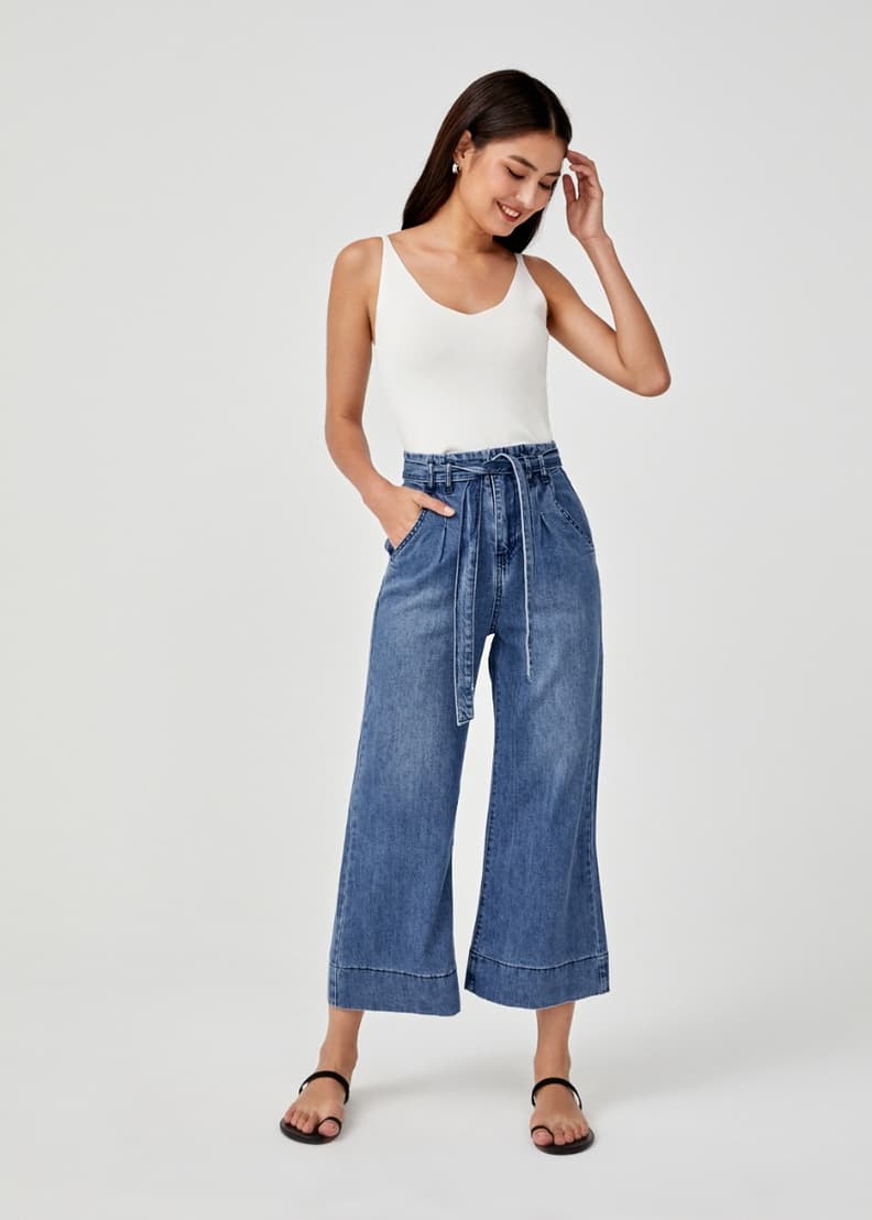 Cheap wide leg discount jeans