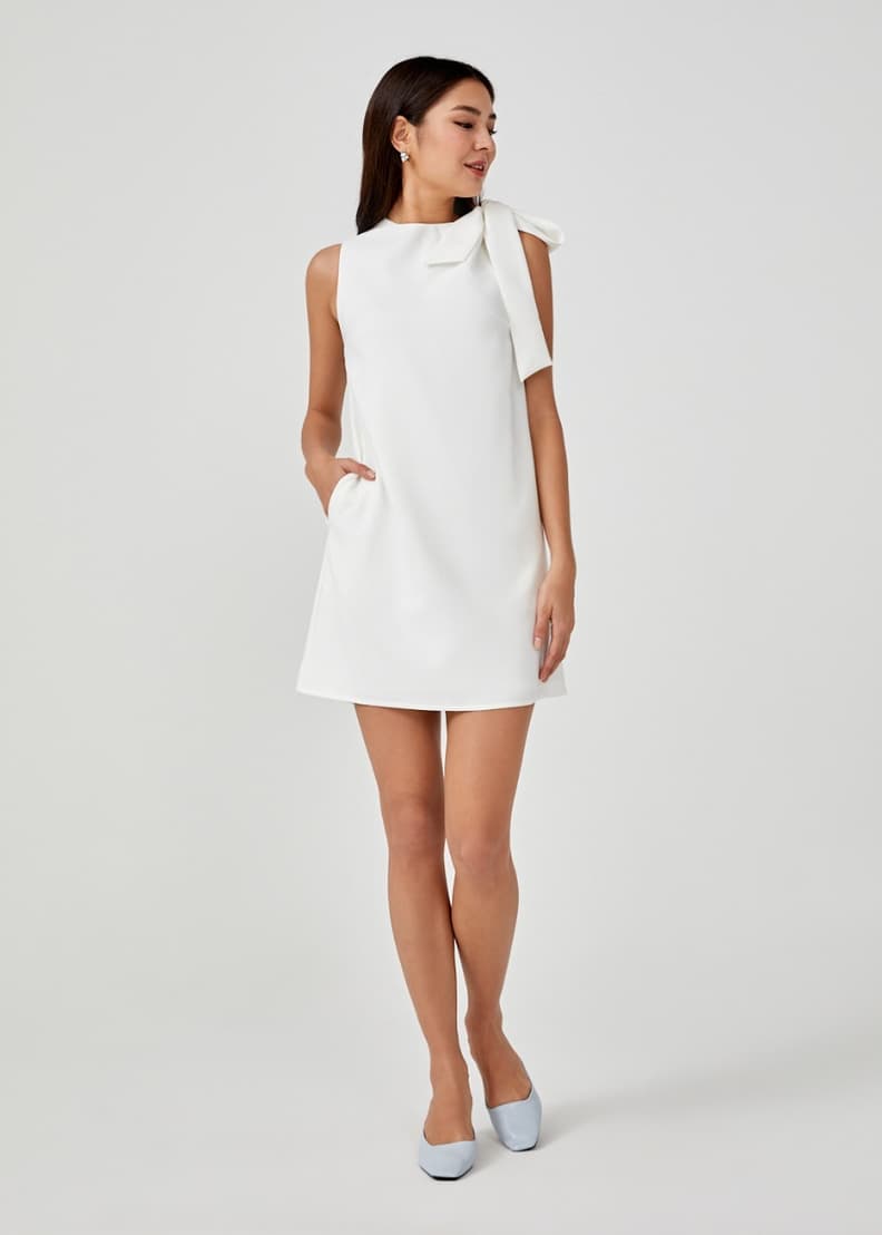 Buy Lila Tie Shoulder Shift Dress Love Bonito Shop Women s