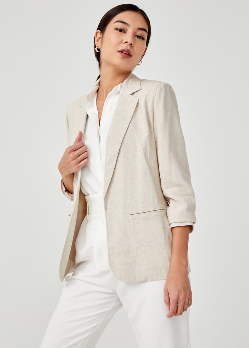 White linen sale blazers ladies