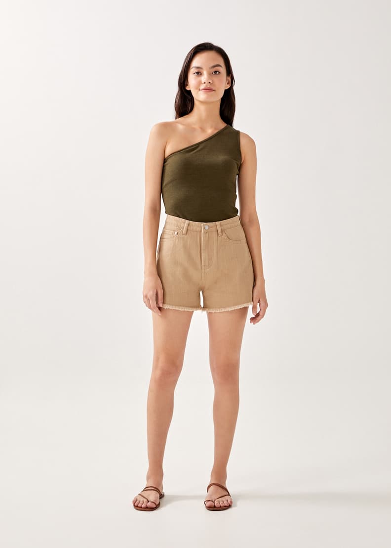 Blair Fringe Hem Denim Shorts