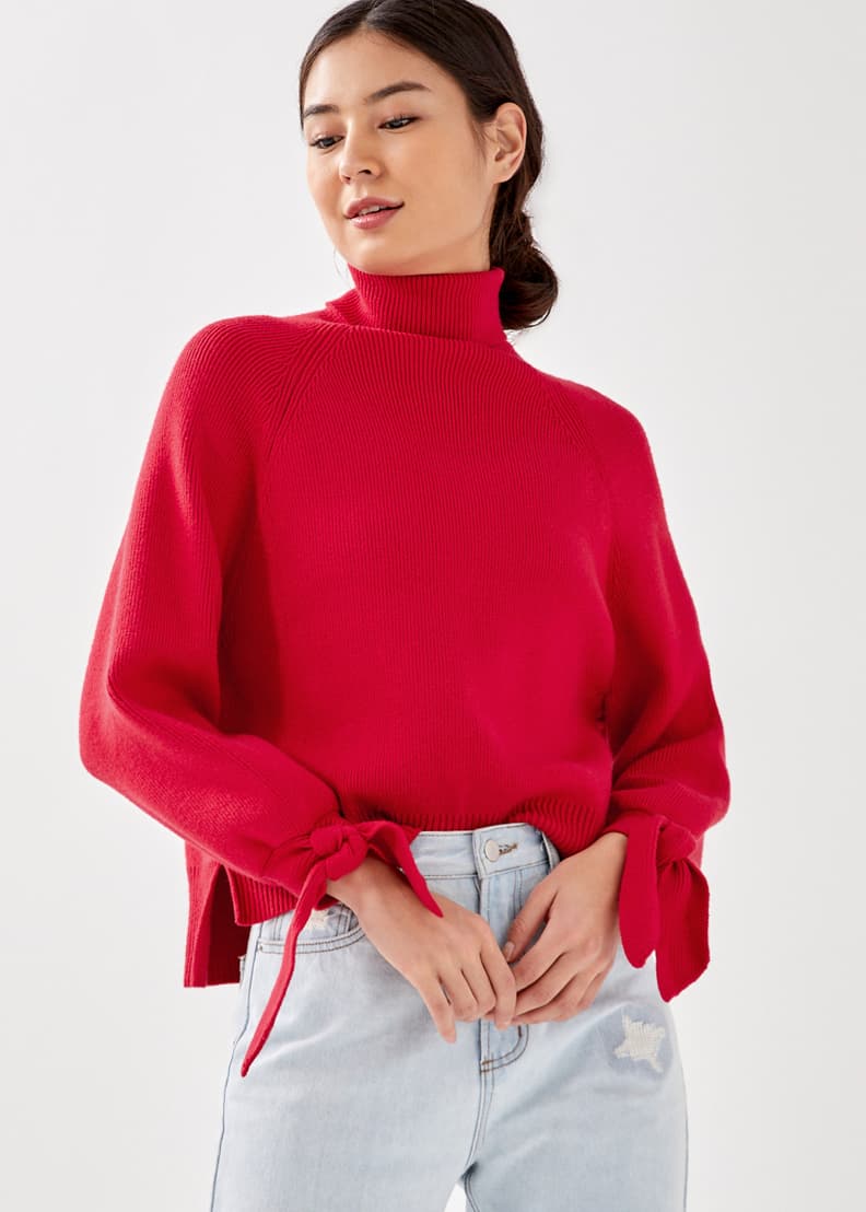 Valkie Turtleneck Puff Sleeve Jumper