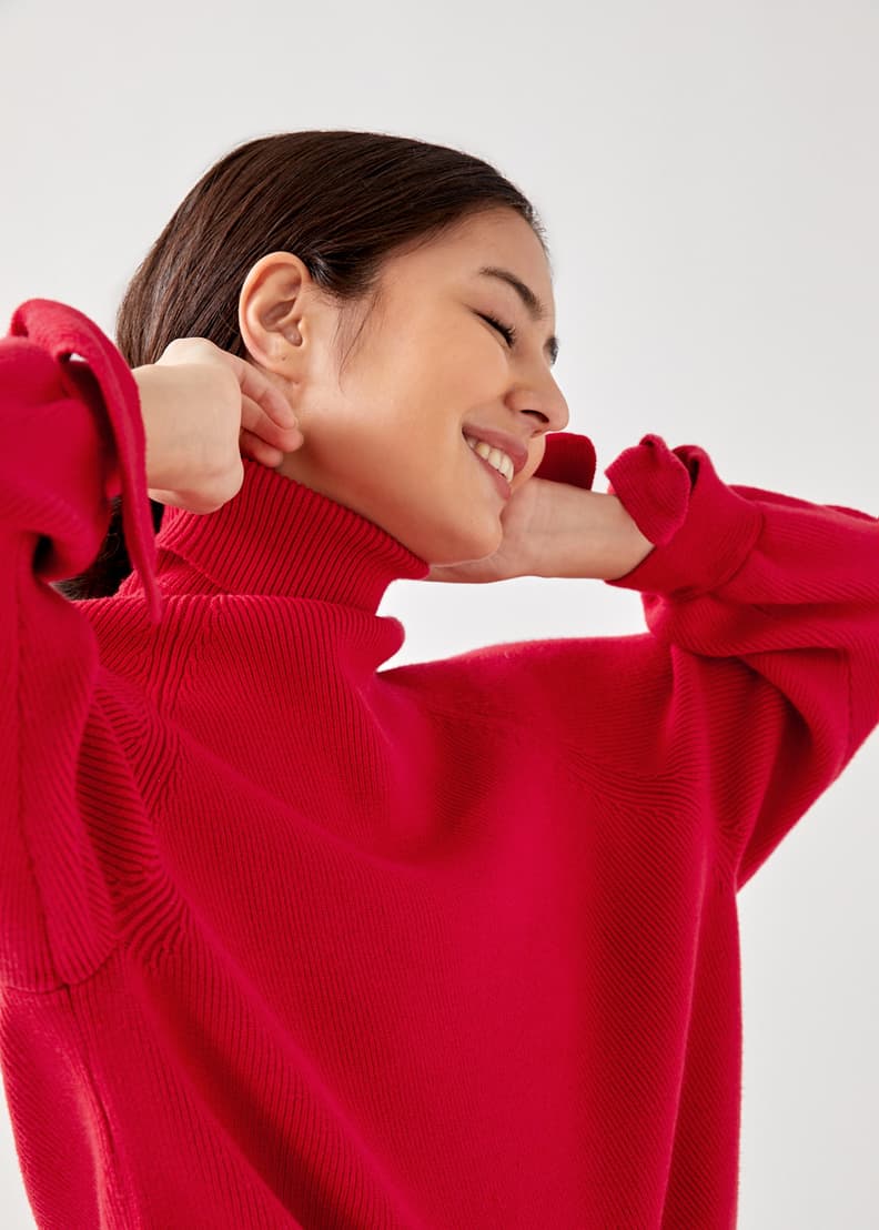 Valkie Turtleneck Puff Sleeve Jumper