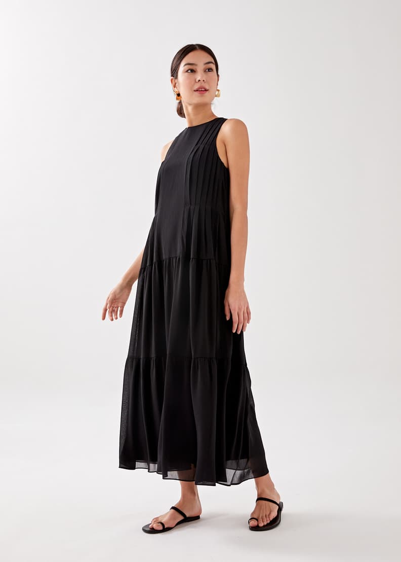 Buy Rese Pleated Trapeze Maxi Dress Love Bonito Shop Women s