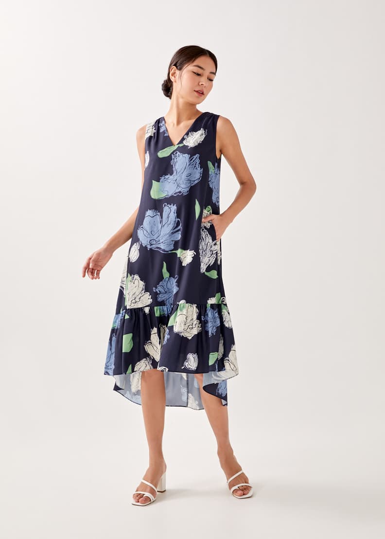 Casual high low maxi dress store