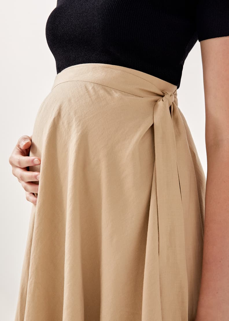 Wrap skirt maternity cheap