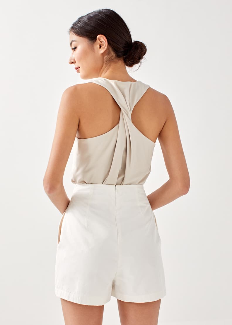 White tie shorts online