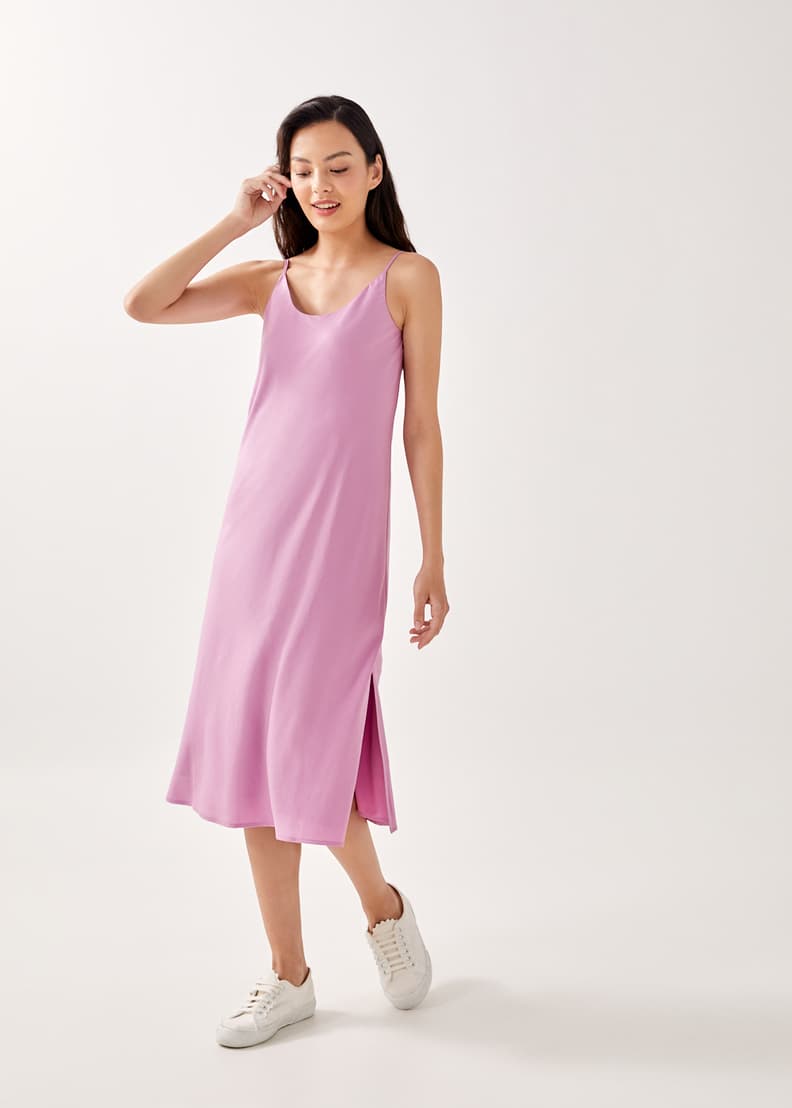 Casual midi on sale slip dress