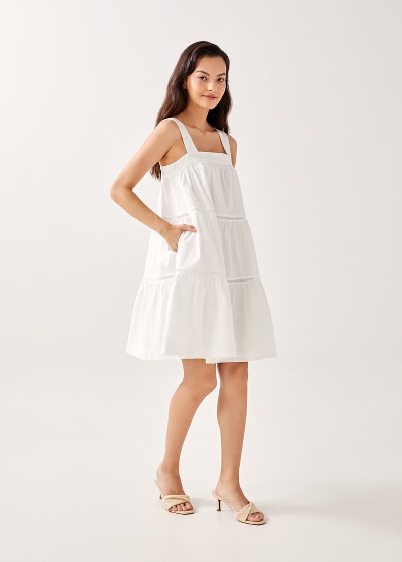 Alissa formal dress white hot sale