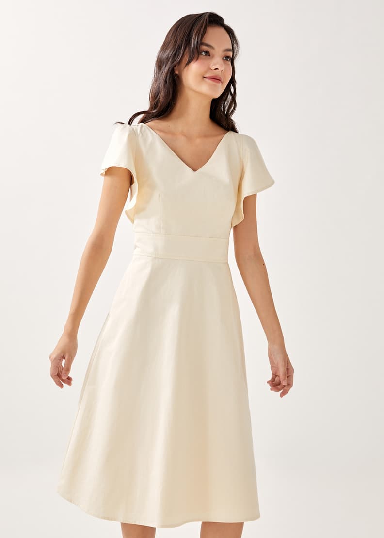 Elle fit top and flare dress