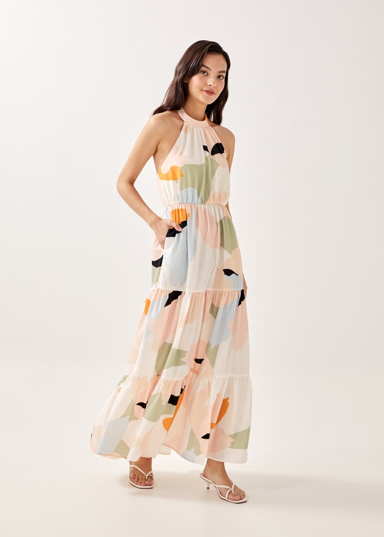 Elegant halter neck dresses hotsell