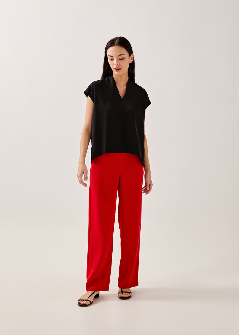 Red high low top outlet
