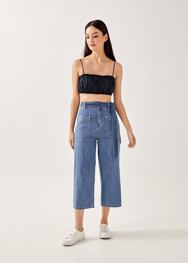 Buy Fay Patch Pocket Straight Cut Jeans Love Bonito Singapore