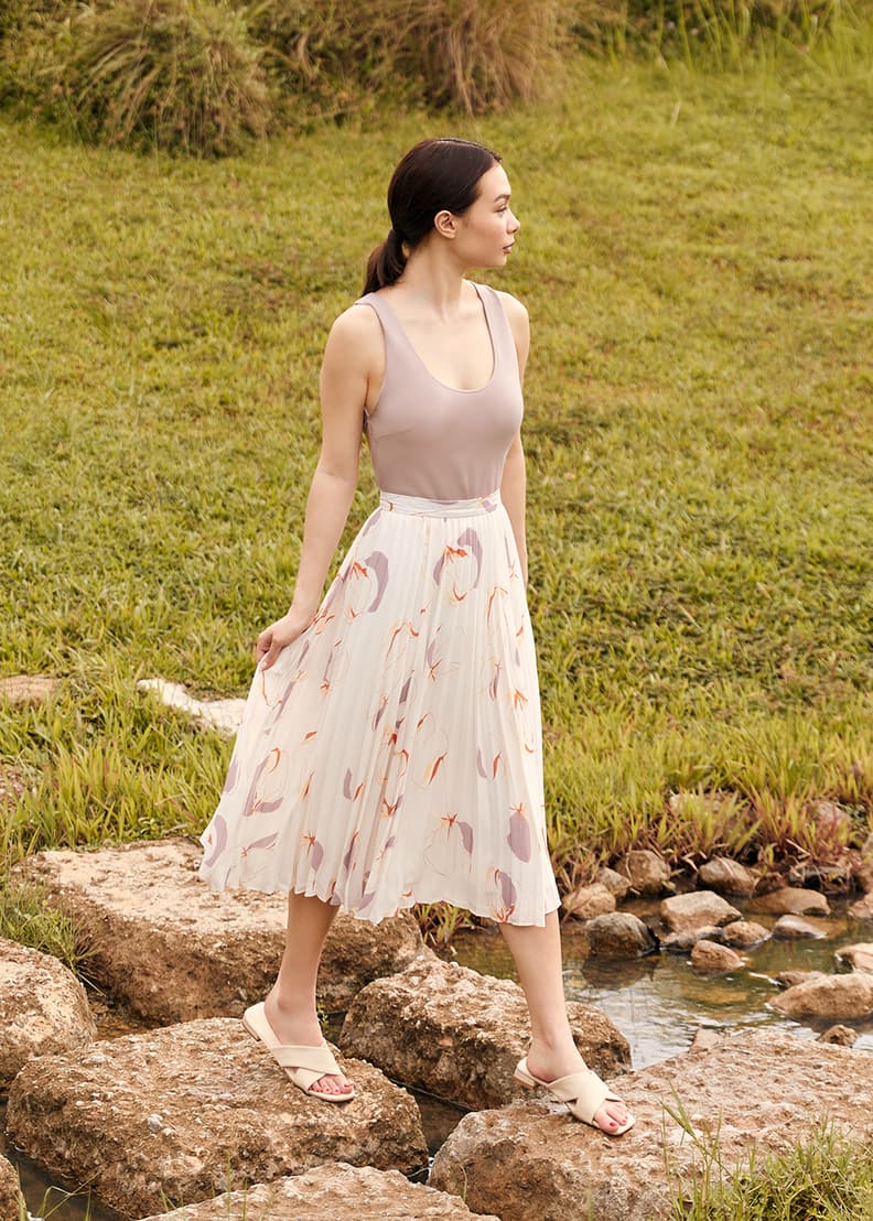 Flower midi skirt Outlet