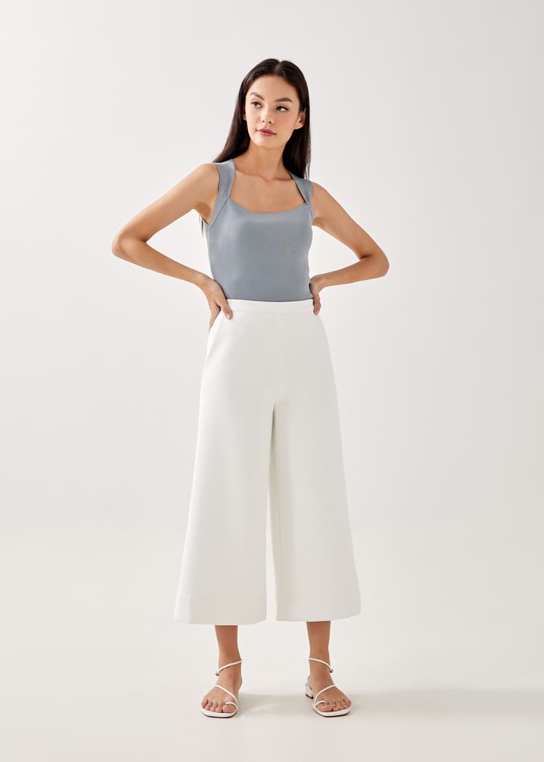 Arie Neoprene Wide Leg Culottes