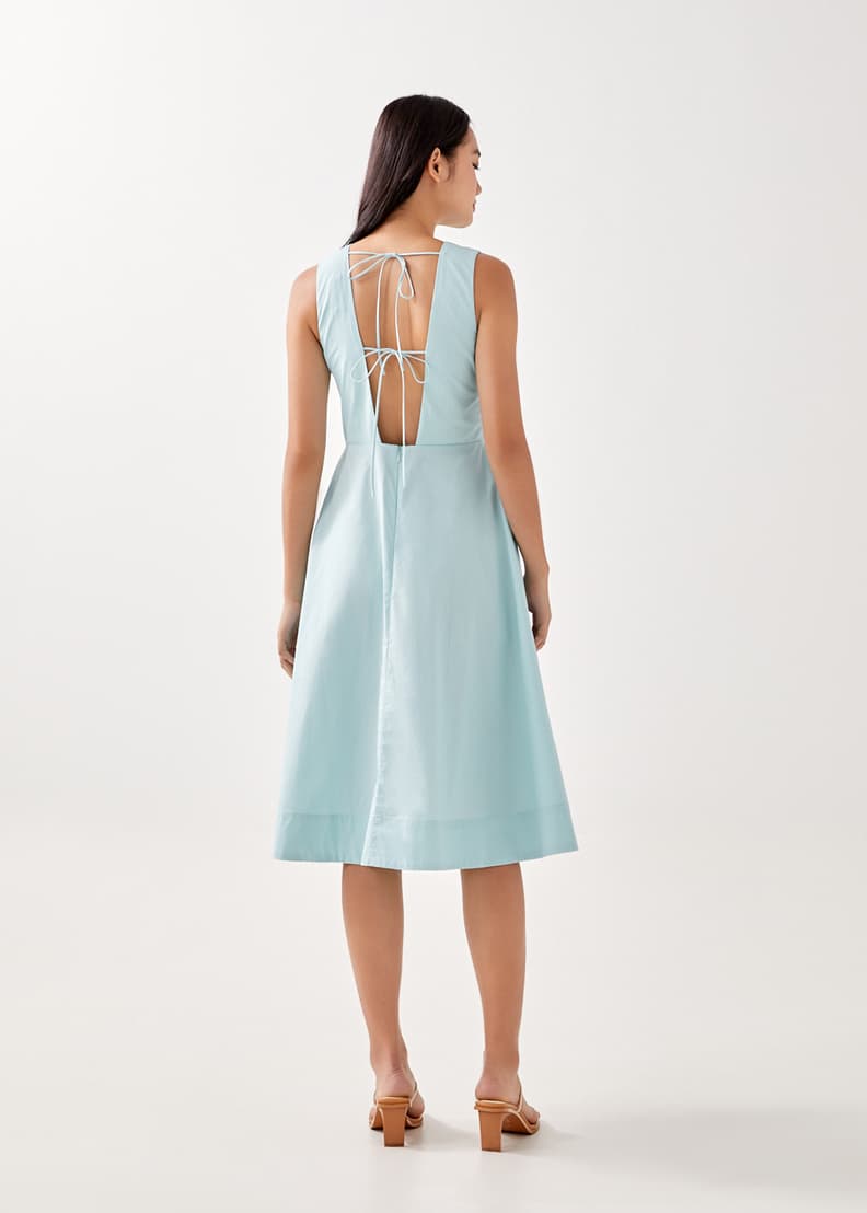 Buy Essey Padded Tie Back Dress @ Love, Bonito Singapore | Shop Women's  Fashion Online | Love, Bonito SG