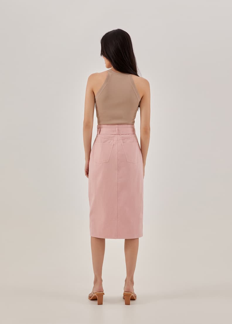 Pink pencil clearance skirt cotton