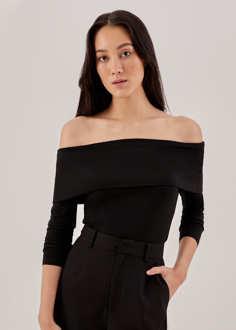 Buy Candi Off Shoulder Jersey Top Love Bonito Singapore Shop