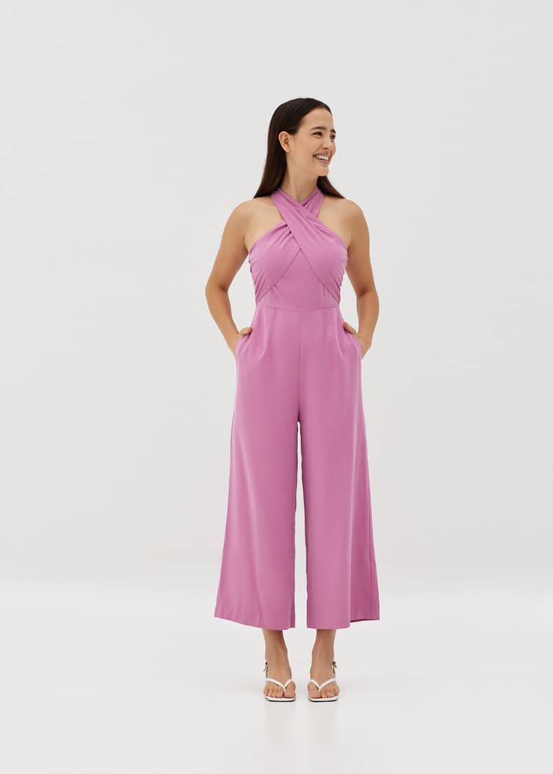 TIE WAIST STRAPLESS JUMPSUIT FAIR VERONA