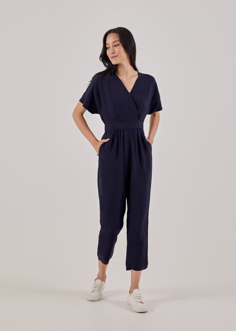 Elena Wrap Peg Leg Jumpsuit