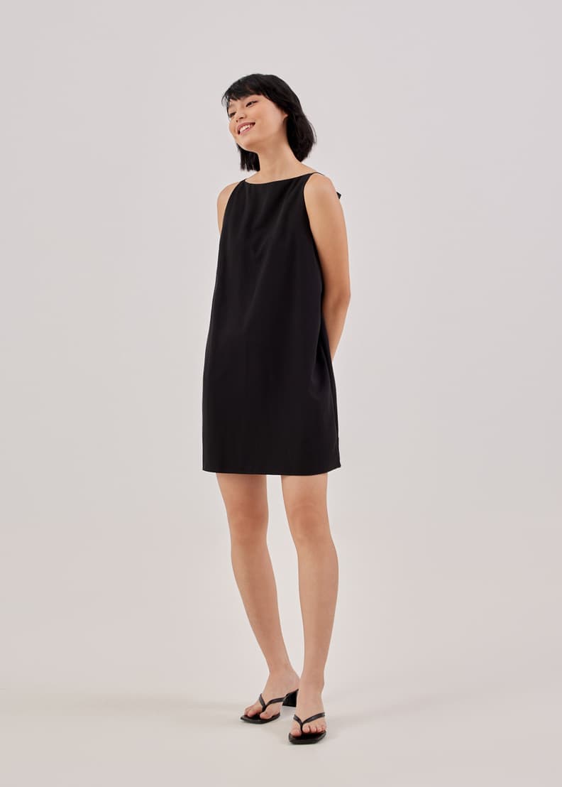 Buy Zofia Ribbon Tie Back Shift Dress Love Bonito Malaysia