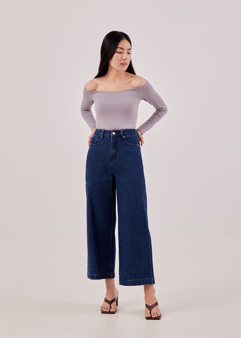 High neck off shoulder top deals