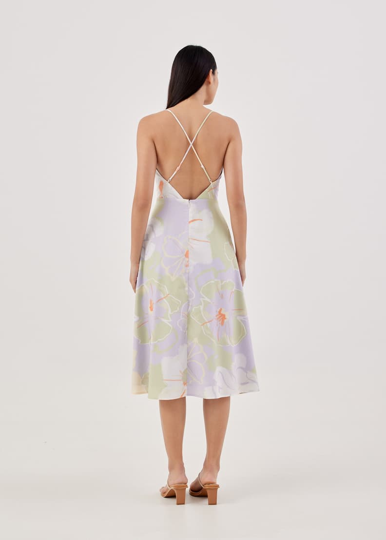 Strappy fit and flare dress on sale