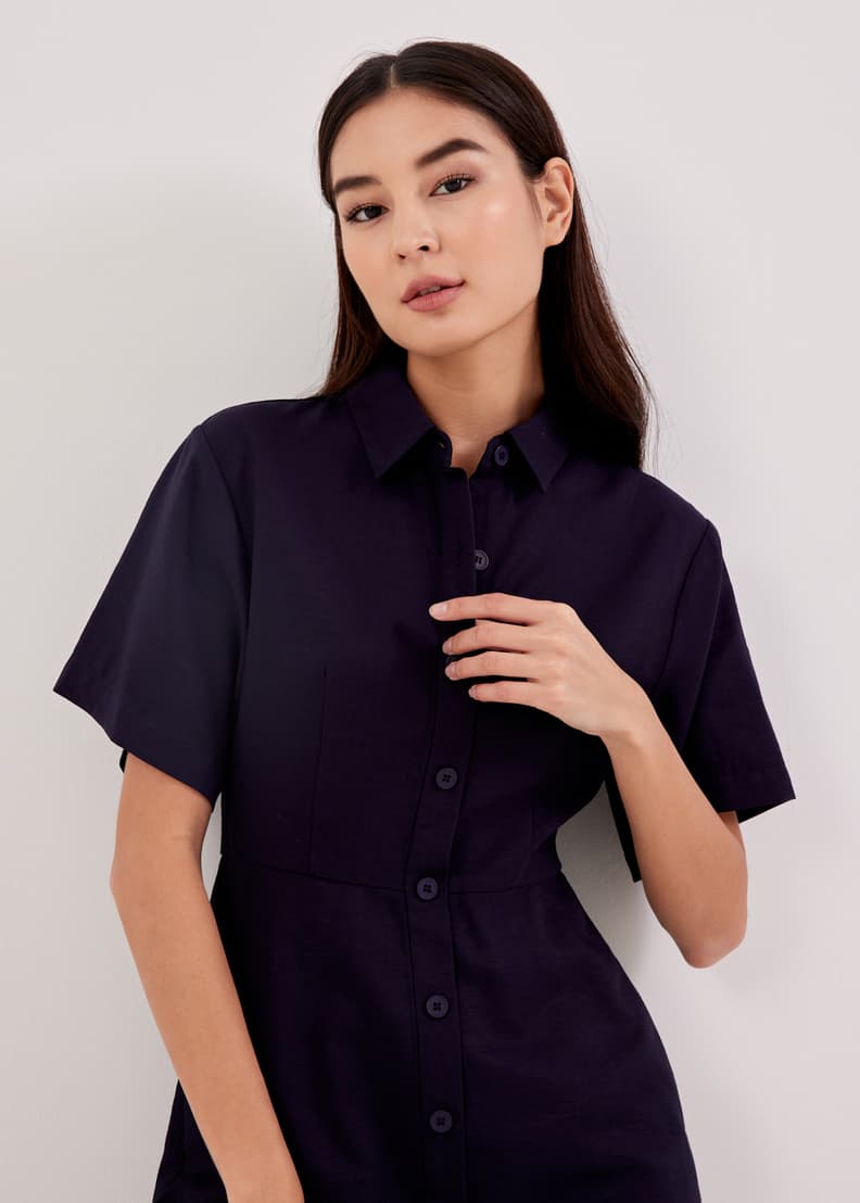 Dress hotsell shirt romper
